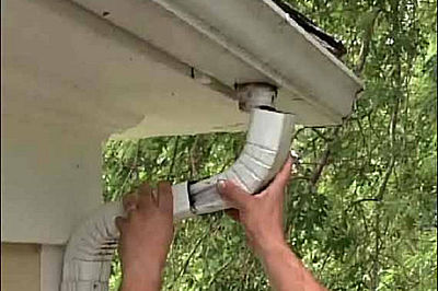 cleaning downspouts - Window & Gutter Cleaning