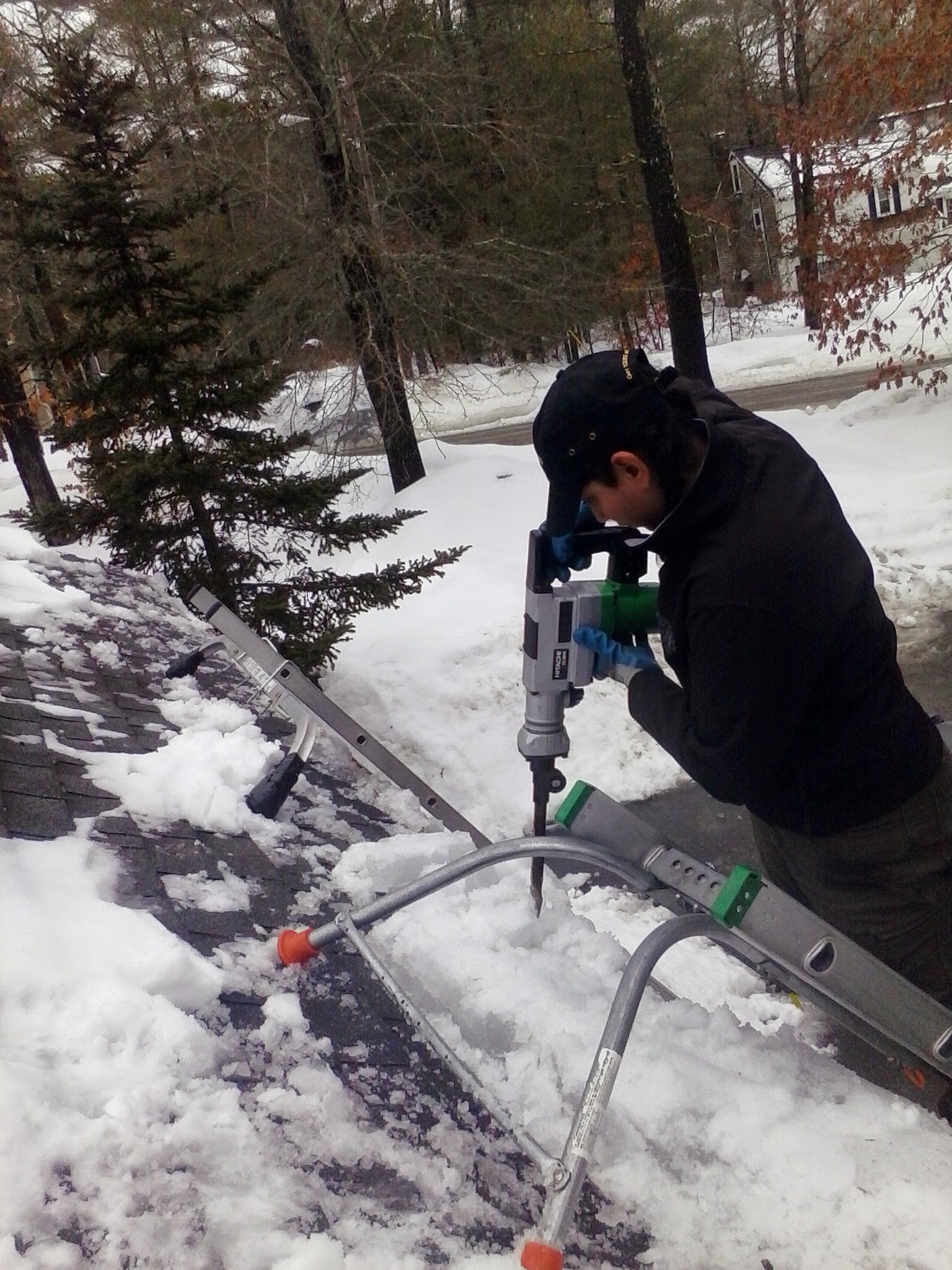 Ice dam removal, Carver