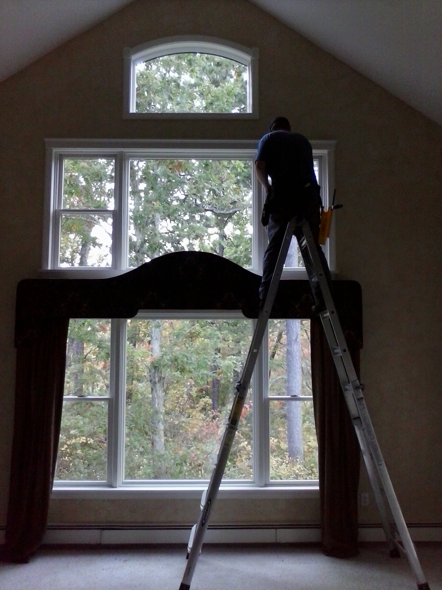 Interior window cleaning